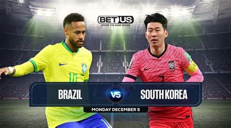 brazil vs korea odds